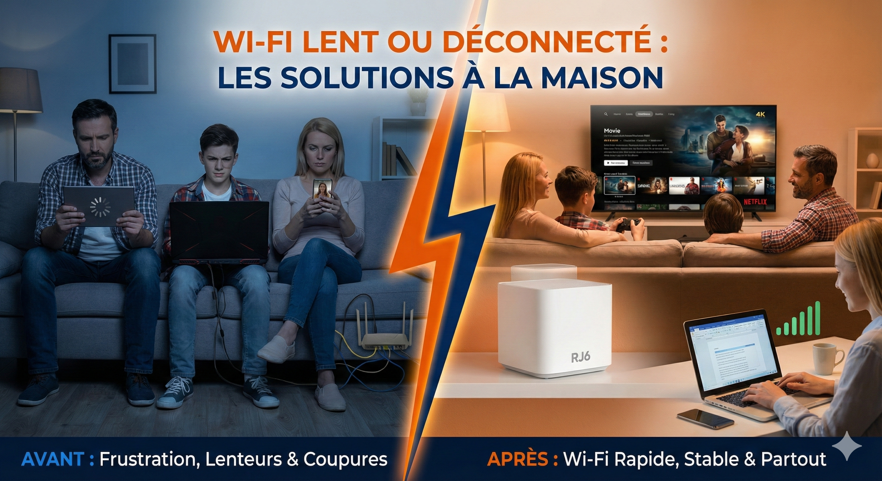 Wi-Fi lent ou qui se déconnecte : 7 causes et solutions à la maison