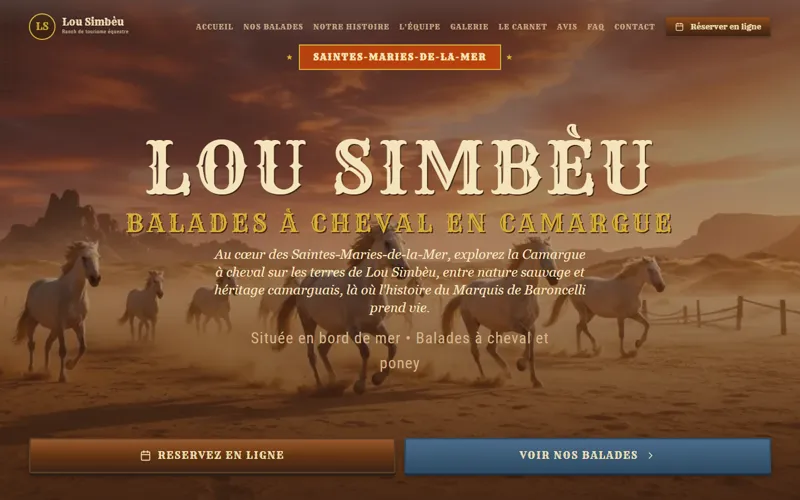 Lou Simbèu Ranch - Balades à cheval en Camargue