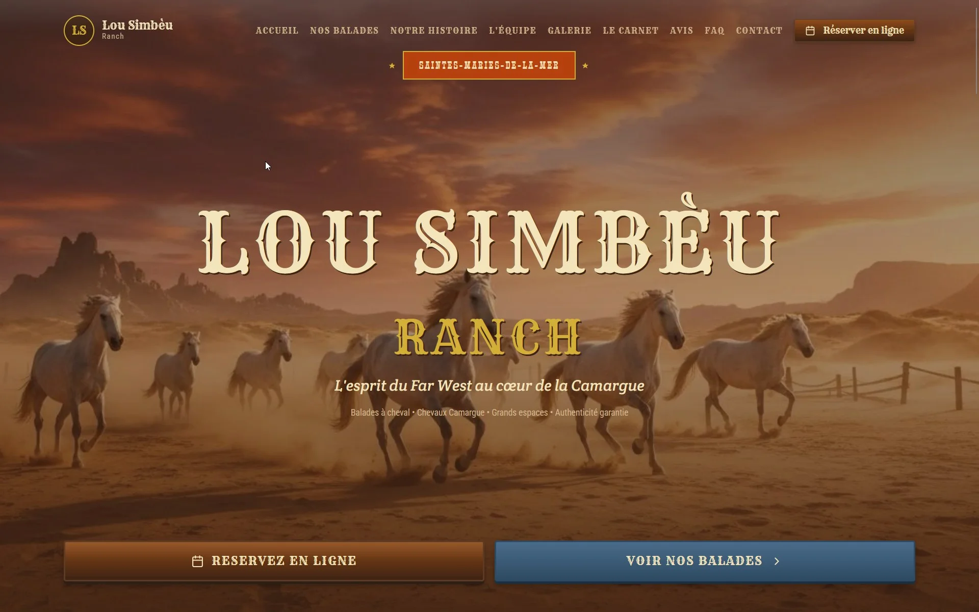 Refonte du site Lou Simbèu - restaurant redesigné par RJ6 à Montpellier